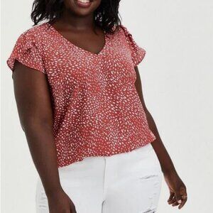 Torrid - Georgette Tulip Sleeve Blouse